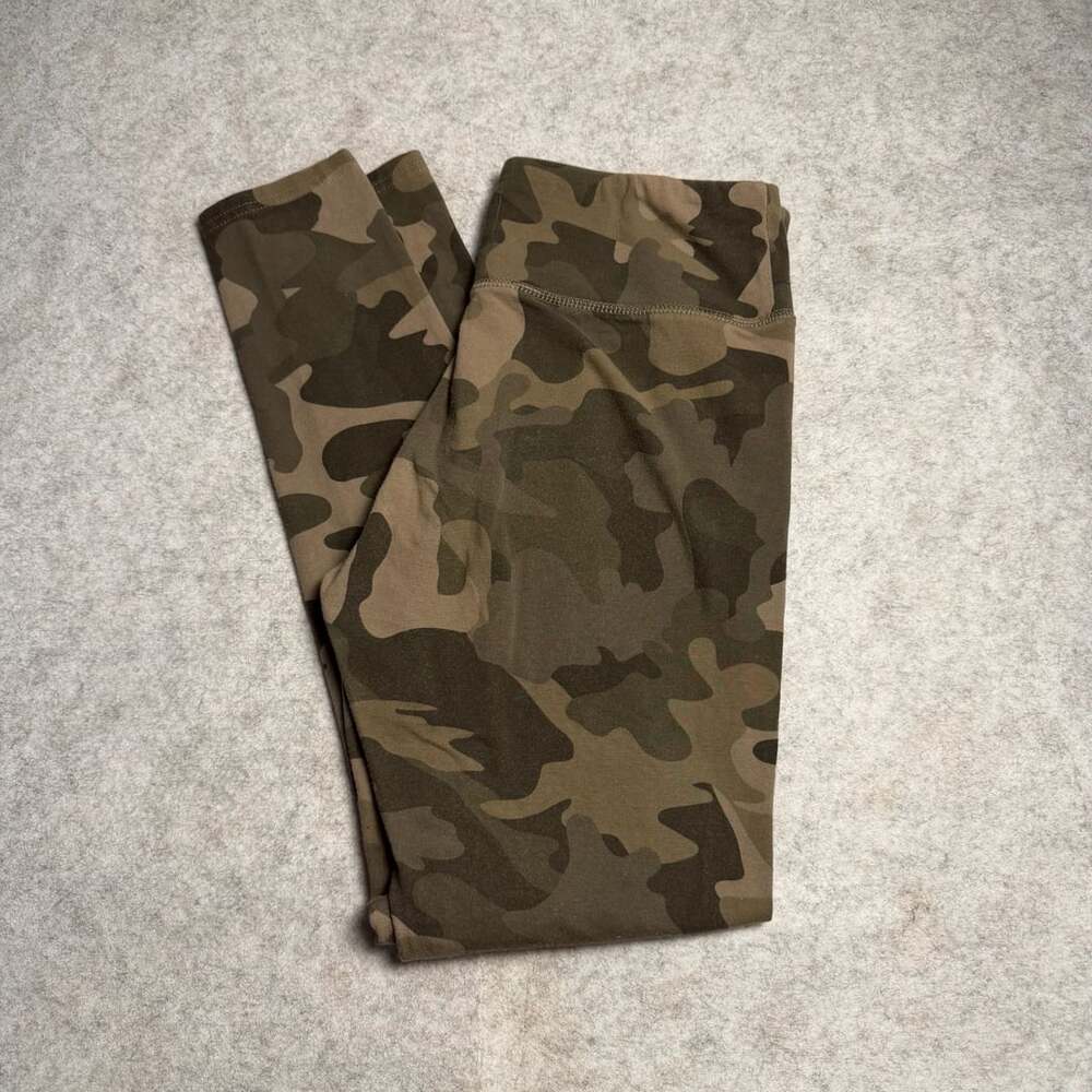 Wild Fable Camo Leggings Size M Green Brown Cotton Blend